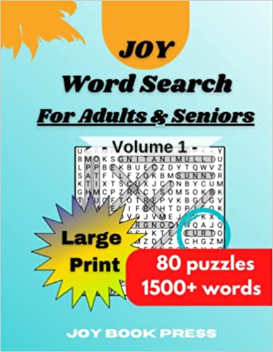 joy word search for adults and seniors