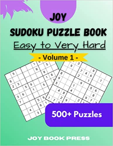 joy sudoku puzzle book volume 1